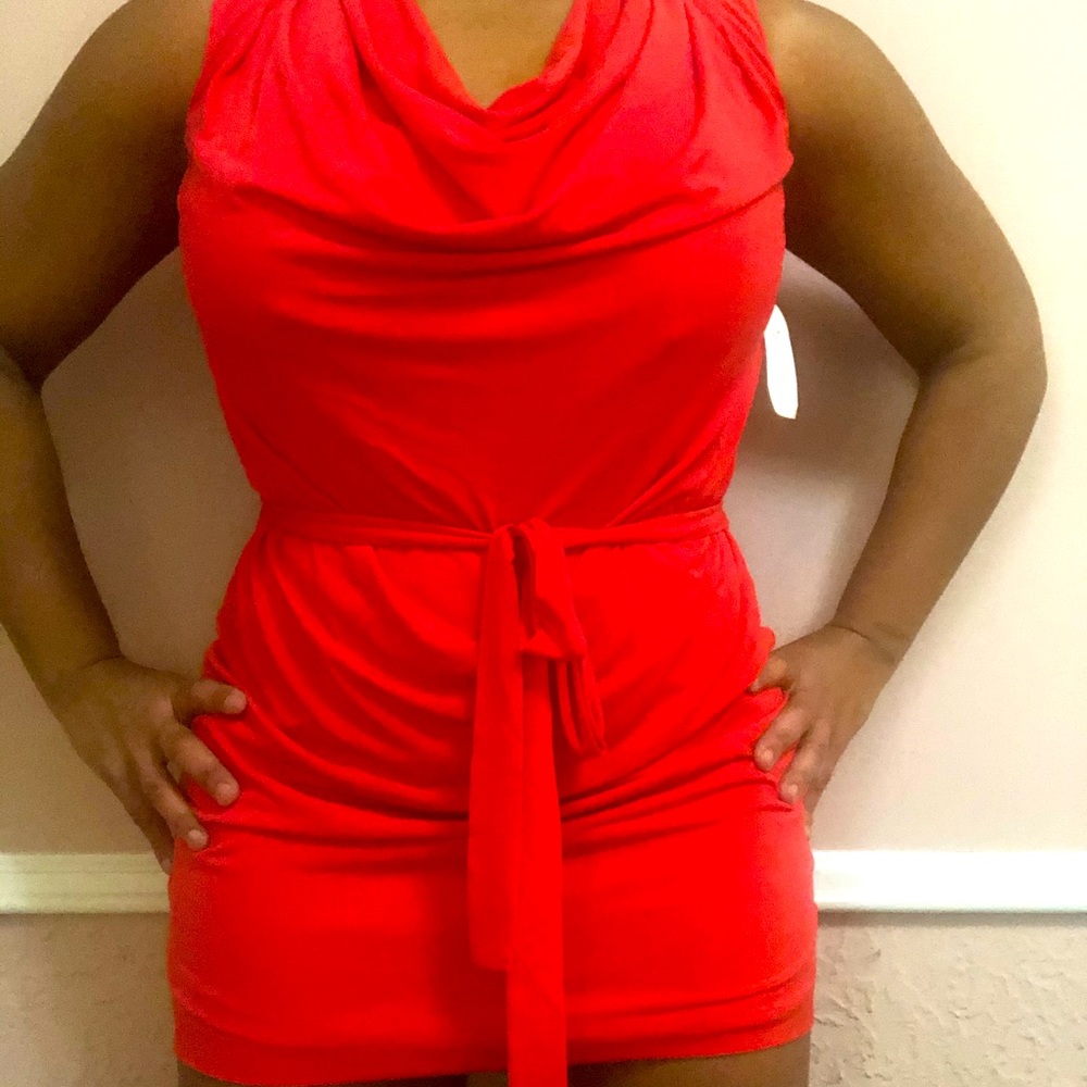Beachy coral date night dress